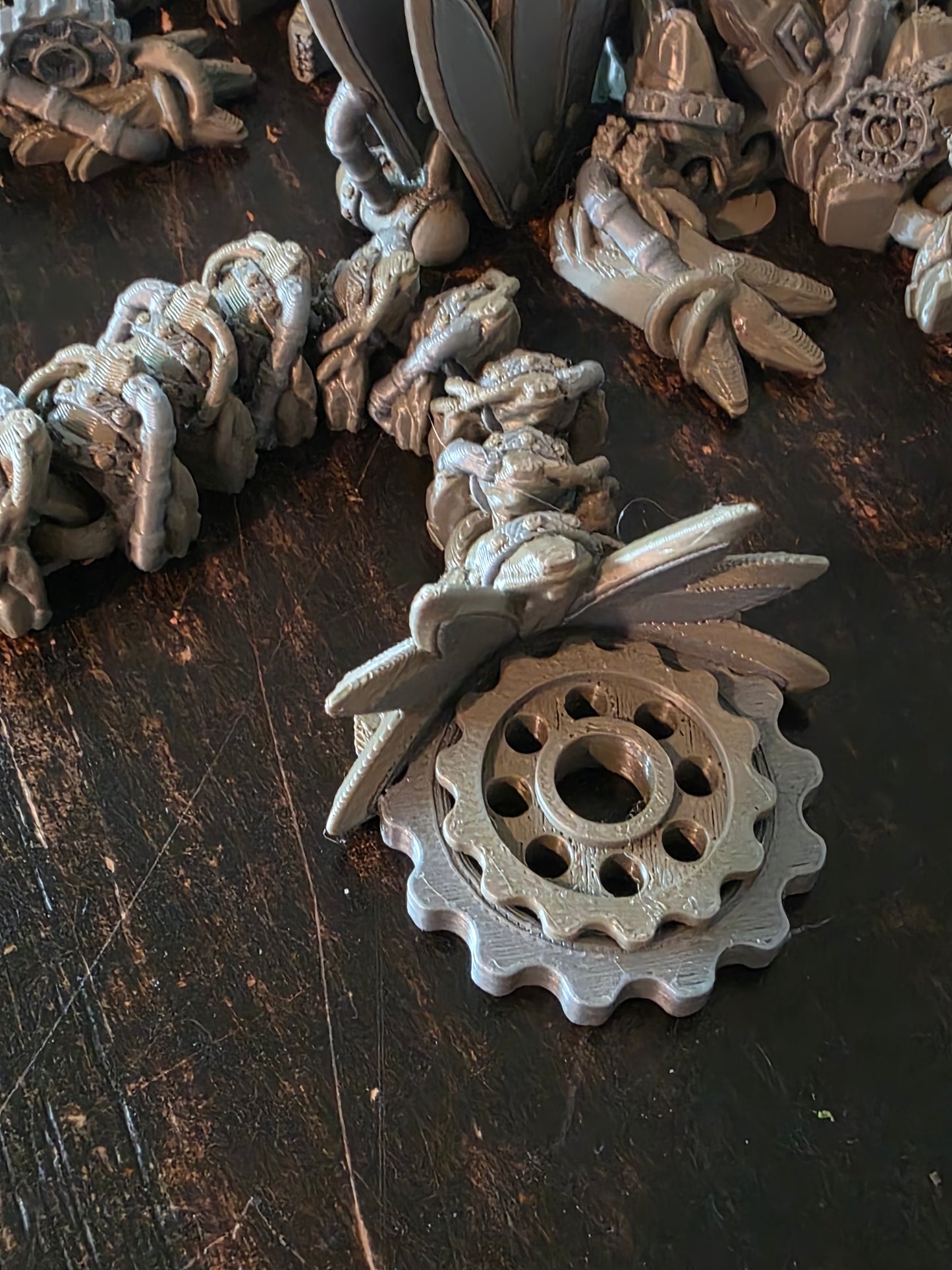 Winged Steampunk Dragon Articulating (3D Printed)
