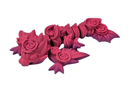 Tiny Rose Dragon (3D Printed)